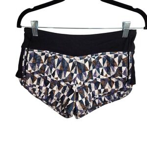 Lululemon Hot Cheeks Short Primaloft Stained Glass Love Neutral Blush‎ Black